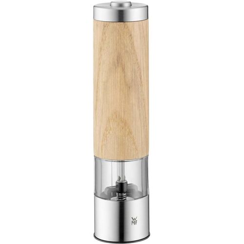 WMF elektrische Gewürzmühle "Ceramill" mit Keramikmahlwerk, silber/natur