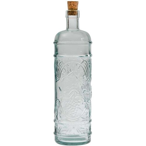 " Glasflasche mit Korken 'Anis' 1 l aus Recyclingglas