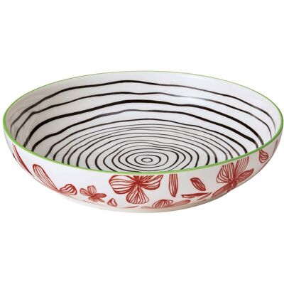cilio Schale "AMICI" aus Porzellan mit Dekor, H 4,5 cm, Ø 21,5 cm, Floral cilio Schale "AMICI" aus Porzellan mit Dekor, H 4,5 cm, Ø 21,5 cm, Floral