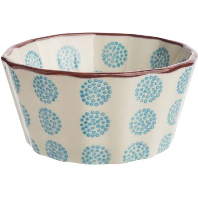 tranquillo Muffinform "RETRO" aus Steinzeug, 4 x Ø 8 cm, RETRO blau tranquillo Muffinform "RETRO" aus Steinzeug, 4 x Ø 8 cm, RETRO blau
