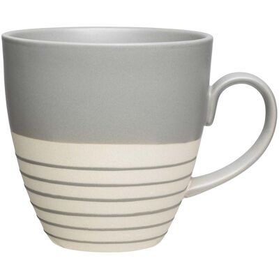 tranquillo Tasse "MODERN" aus Steingut, grau tranquillo Tasse "MODERN" aus Steingut, grau