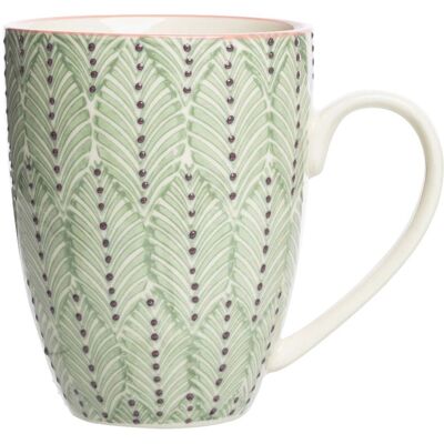 tranquillo Tasse "MIX"N"MATCH" aus Steinzeug, 440 ml, grün tranquillo Tasse "MIX"N"MATCH" aus Steinzeug, 440 ml, grün