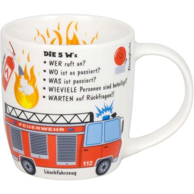 Könitz Kinder-Tasse "Kid´s Wissen Feuerwehr" 230 ml aus Porzellan Könitz Kinder-Tasse "Kid´s Wissen Feuerwehr" 230 ml aus Porzellan