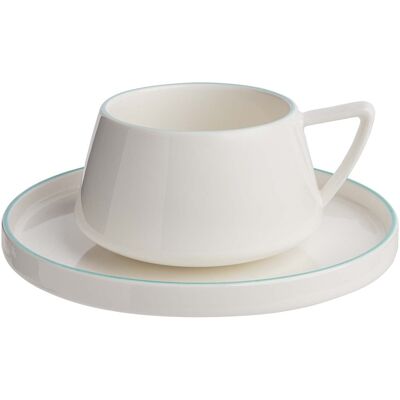 tranquillo Tasse mit Untertasse "TINTED GRACE" aqua tranquillo Tasse mit Untertasse "TINTED GRACE" aqua