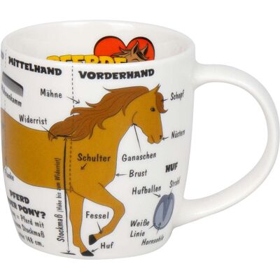 Könitz Kinder-Tasse "Kid´s Wissen Pferde" 230 ml aus Porzellan Könitz Kinder-Tasse "Kid´s Wissen Pferde" 230 ml aus Porzellan