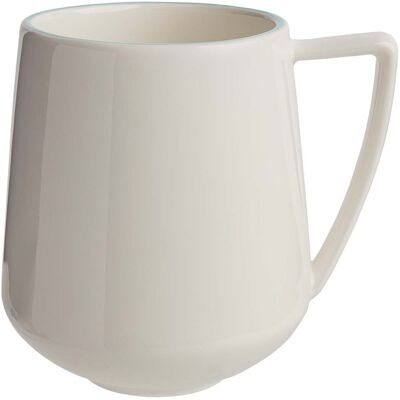 tranquillo Tasse "TINTED GRACE" aus Porzellan, 400 ml, weiß/aqua tranquillo Tasse "TINTED GRACE" aus Porzellan, 400 ml, weiß/aqua