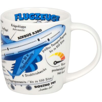 Könitz Kinder-Tasse "Kid´s Wissen Flugzeuge" 230 ml aus Porzellan Könitz Kinder-Tasse "Kid´s Wissen Flugzeuge" 230 ml aus Porzellan