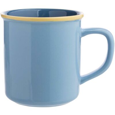 tranquillo Tasse "BLUE CANDY" aus Steinzeug, 400 ml, blau/gelb tranquillo Tasse "BLUE CANDY" aus Steinzeug, 400 ml, blau/gelb