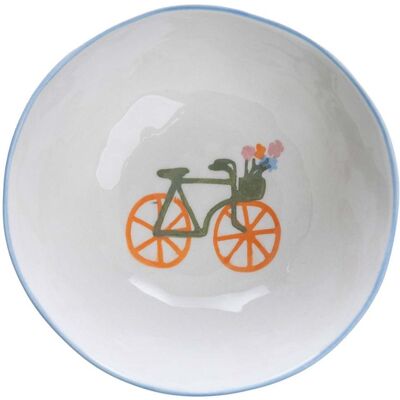 tranquillo Kinder-Schale "VELOBLOOM" Ø 13 cm, aus Steingut, blau tranquillo Kinder-Schale "VELOBLOOM" Ø 13 cm, aus Steingut, blau