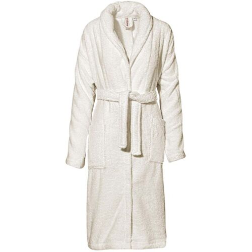 Cotonea Frottier Bademantel aus Bio-Baumwolle, Gr. M, weiß