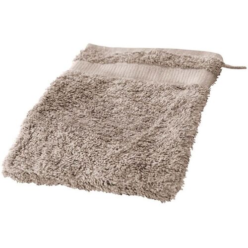 Cotonea Frottier Waschhandschuh 15 x 20 cm, Bio-Baumwolle, leinen