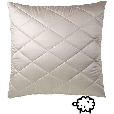 Prolana Schurwoll-Steppkissen 80x80cm J.1400g SSW-Kügel. Prolana Schurwoll-Steppkissen 80x80cm J.1400g SSW-Kügel.