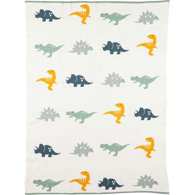 tranquillo Bio-Babydecke "DINO" 100 x 80 cm, cream tranquillo Bio-Babydecke "DINO" 100 x 80 cm, cream