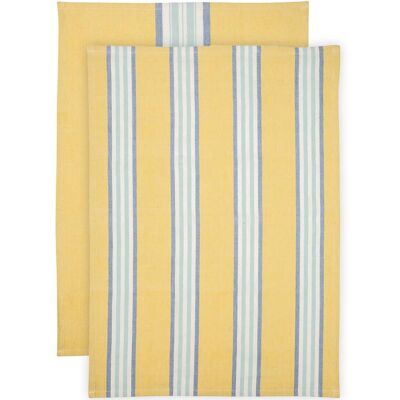 tranquillo 2er-Set Bio-Geschirrtücher "STRIPES" 70 x 50 cm, gelb tranquillo 2er-Set Bio-Geschirrtücher "STRIPES" 70 x 50 cm, gelb