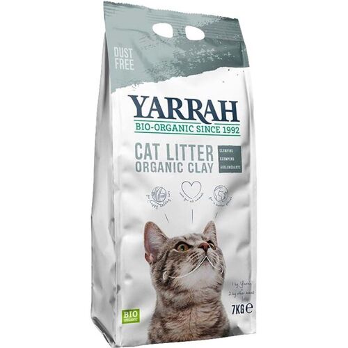 YARRAH Bio-Katzen-Streu, klumpenbildend, staubfrei, 7 kg