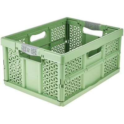 keeeper Profi-Klappbox mit Softgriffen "Eco Lea" 48,5 x 35 x 23,5 cm, 32 l, grass green keeeper Profi-Klappbox mit Softgriffen "Eco Lea" 48,5 x 35 x 23,5 cm, 32 l, grass green