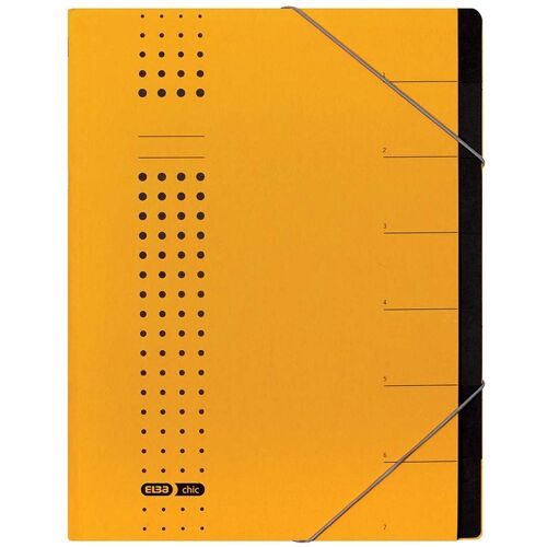 ELBA Ordnungsmappe 'chic' 7 Fächer gelb