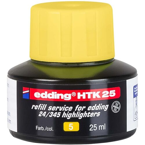 edding Nachfülltinte "HTK25" für Textmarker "24 EcoLine" gelb