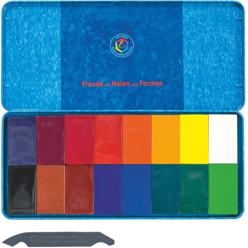 STOCKMAR Wachsmalblöcke mit reinem Bienenwachs, 16 Stk.