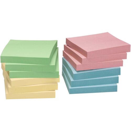 " Info Haftnotizen, 75 x 75 mm, farbig sortiert, 12 Blöcke