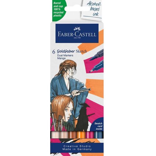 Faber-Castell 6er-Etui Goldfaber Sketch Marker "Manga"