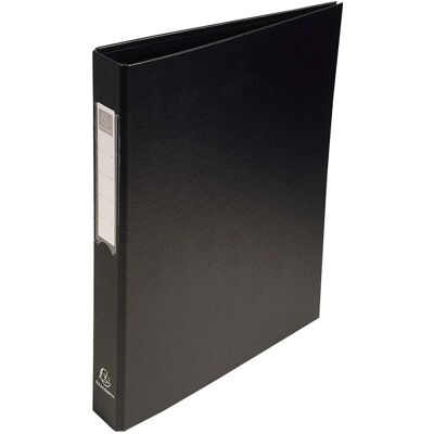 10 Exacompta Ringbücher aus kaschiertem Karton, DIN A4, 4 Ringe, RB 40 mm, schwarz 10 Exacompta Ringbücher aus kaschiertem Karton, DIN A4, 4 Ringe, RB 40 mm, schwarz