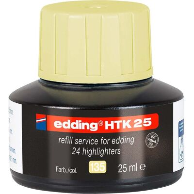 edding Nachfülltinte "HTK 25" für Textmarker "24 EcoLine" pastellgelb edding Nachfülltinte "HTK 25" für Textmarker "24 EcoLine" pastellgelb
