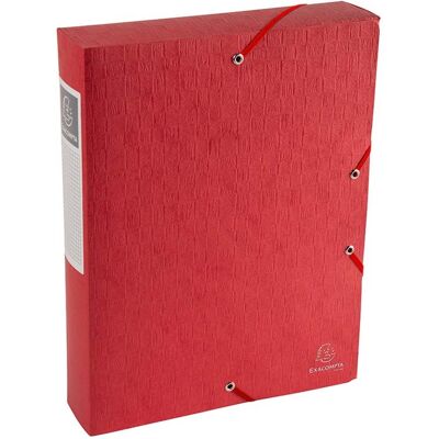10 Exacompta Archivboxen "Scotten" aus Colorspan, 600 g/m², DIN A4, rot, RB 60 mm 10 Exacompta Archivboxen "Scotten" aus Colorspan, 600 g/m², DIN A4, rot, RB 60 mm