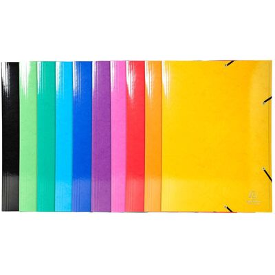 10 Exacompta Sammelmappen "Iderama", 600 g/m², DIN A3, Gummizug, 3 Klappen, sortiert 10 Exacompta Sammelmappen "Iderama", 600 g/m², DIN A3, Gummizug, 3 Klappen, sortiert