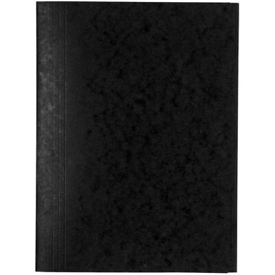 25 Exacompta Sammelmappen, Colorspan-Karton, 390 g/m², DIN A4, 3 Klappen, schwarz 25 Exacompta Sammelmappen, Colorspan-Karton, 390 g/m², DIN A4, 3 Klappen, schwarz