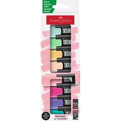 Faber-Castell 8er-Set Mini-Textmarker "TXTLNR", pastell Faber-Castell 8er-Set Mini-Textmarker "TXTLNR", pastell