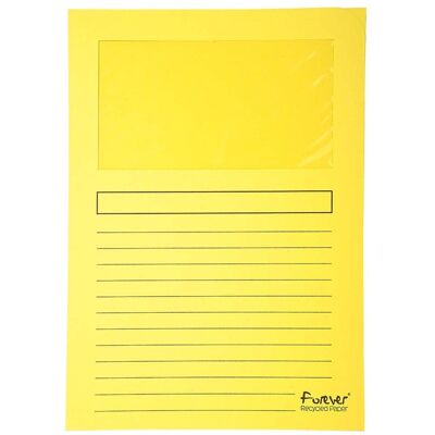 25 Exacompta Fenstermappen "Forever" Kleinpack gelb 25 Exacompta Fenstermappen "Forever" Kleinpack gelb