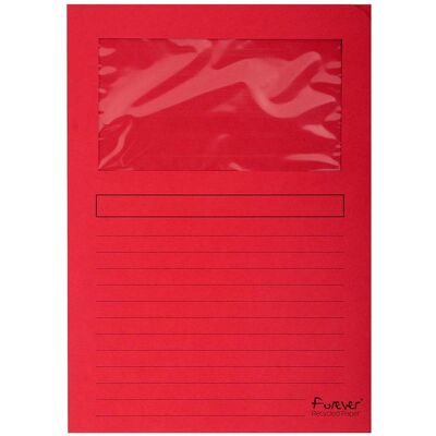 25 Exacompta Fenstermappen "Forever" Kleinpack rot 25 Exacompta Fenstermappen "Forever" Kleinpack rot