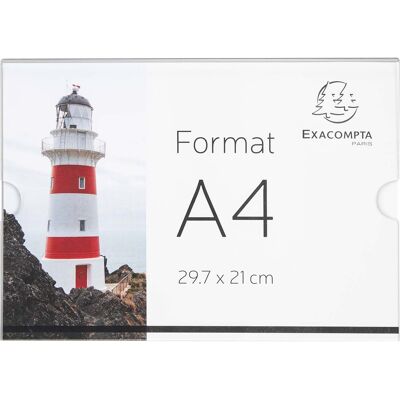 Exacompta Wandsichttaschen "Exacryl" aus PMMA, DIN A4 quer, Außenmaß: 300 x 5 x 211 mm Exacompta Wandsichttaschen "Exacryl" aus PMMA, DIN A4 quer, Außenmaß: 300 x 5 x 211 mm