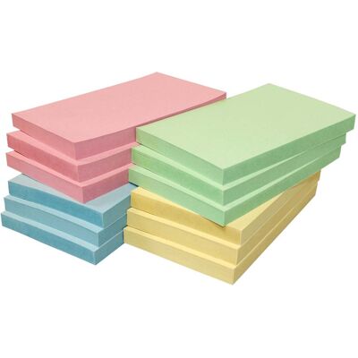 Info Haftnotizen 125 x 75 mm, farbig sortiert, 12 Blöcke Info Haftnotizen 125 x 75 mm, farbig sortiert, 12 Blöcke