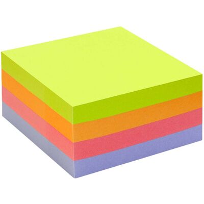 Info Haftnotizen "Recycling Würfel Mix Brillant" 2 x 400 Blatt, 75 x 75 mm, farbig sortier Info Haftnotizen "Recycling Würfel Mix Brillant" 2 x 400 Blatt, 75 x 75 mm, farbig sortier