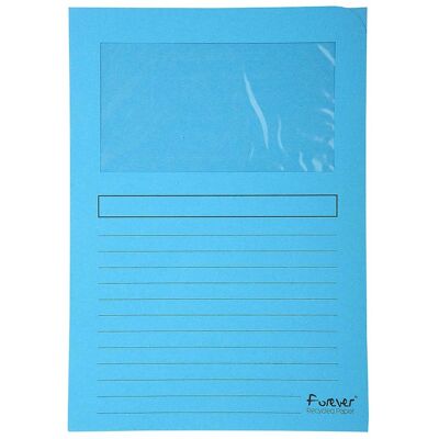 25 Exacompta Fenstermappen "Forever" Kleinpack blau 25 Exacompta Fenstermappen "Forever" Kleinpack blau