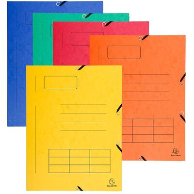 50 Exacompta Sammelmappen, Organisationsdruck, 355 g/m², DIN A4, 3 Klappen, sortiert 50 Exacompta Sammelmappen, Organisationsdruck, 355 g/m², DIN A4, 3 Klappen, sortiert