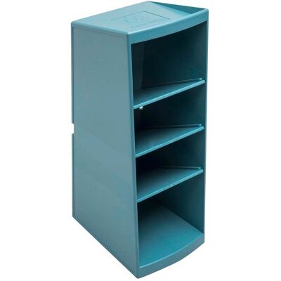 Exacompta Ordnungshelfer "Multitower AutentiK" 4 Fächer, 230 x 80 x 110 mm, blau-grau Exacompta Ordnungshelfer "Multitower AutentiK" 4 Fächer, 230 x 80 x 110 mm, blau-grau