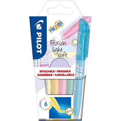 Pilot 6er-Set Textmarker "Frixion Light Soft" farbig sortiert Pilot 6er-Set Textmarker "Frixion Light Soft" farbig sortiert