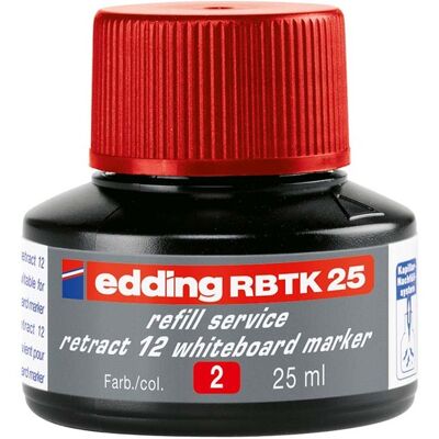 edding Nachfülltinte "BTK 25" für Whiteboardmarker, 25 ml, rot edding Nachfülltinte "BTK 25" für Whiteboardmarker, 25 ml, rot