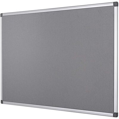 Bi-Office Textil-Pinnwand mit Aluminiumrahmen 200 x 120 cm grau Bi-Office Textil-Pinnwand mit Aluminiumrahmen 200 x 120 cm grau