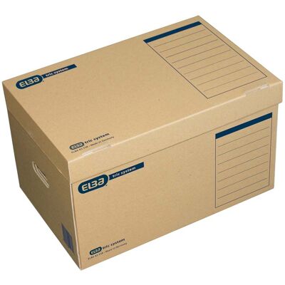 ELBA Systemcontainer 'tric system' mit Deckel, DIN A4, naturbraun ELBA Systemcontainer 'tric system' mit Deckel, DIN A4, naturbraun
