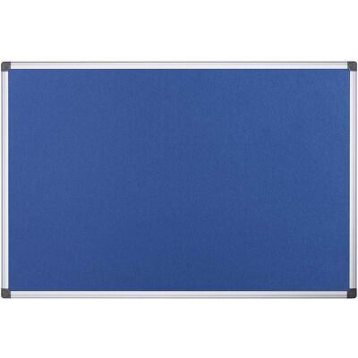 Bi-Office Textil-Pinnwand mit Aluminiumrahmen 200 x 120 cm blau Bi-Office Textil-Pinnwand mit Aluminiumrahmen 200 x 120 cm blau