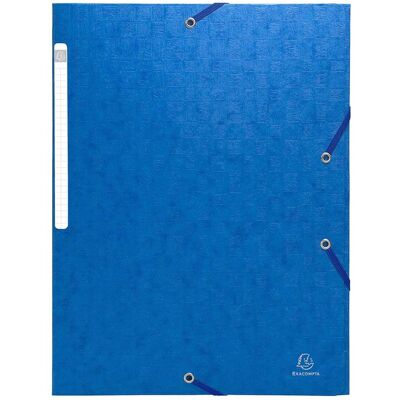 25 Exacompta Sammelmappen "Scotten", 600 g/m², DIN A4, Gummizug, 3 Klappen, blau 25 Exacompta Sammelmappen "Scotten", 600 g/m², DIN A4, Gummizug, 3 Klappen, blau