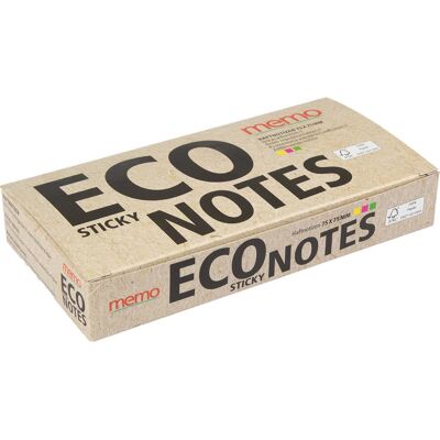 memo Haftnotizen 3 x 2 Blöcke á 80 Blatt 75 x 75 mm, gelb pink grün im Recyclingkarton memo Haftnotizen 3 x 2 Blöcke á 80 Blatt 75 x 75 mm, gelb pink grün im Recyclingkarton