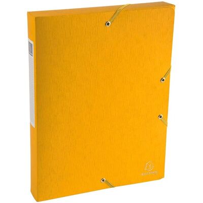 10 Exacompta Archivboxen "Scotten" aus Colorspan, 600 g/m², DIN A4, gelb, RB 40 mm 10 Exacompta Archivboxen "Scotten" aus Colorspan, 600 g/m², DIN A4, gelb, RB 40 mm