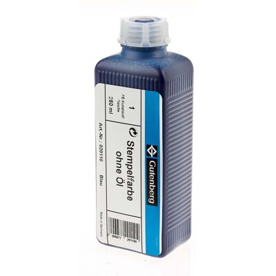 Gutenberg Stempelfarbe 250 ml blau Gutenberg Stempelfarbe 250 ml blau