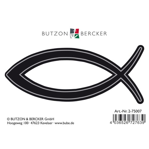Butzon und Bercker Autoaufkleber Fisch (10 Stück)