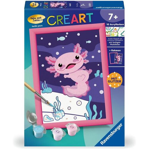 Ravensburger Spieleverlag CreArt, Malen nach Zahlen Kinder - Axolotl